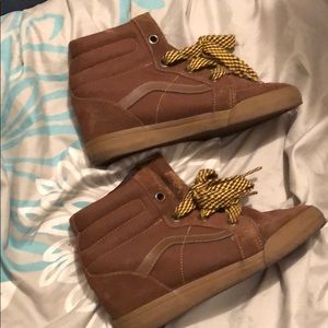 Vans suede sneaker wedges